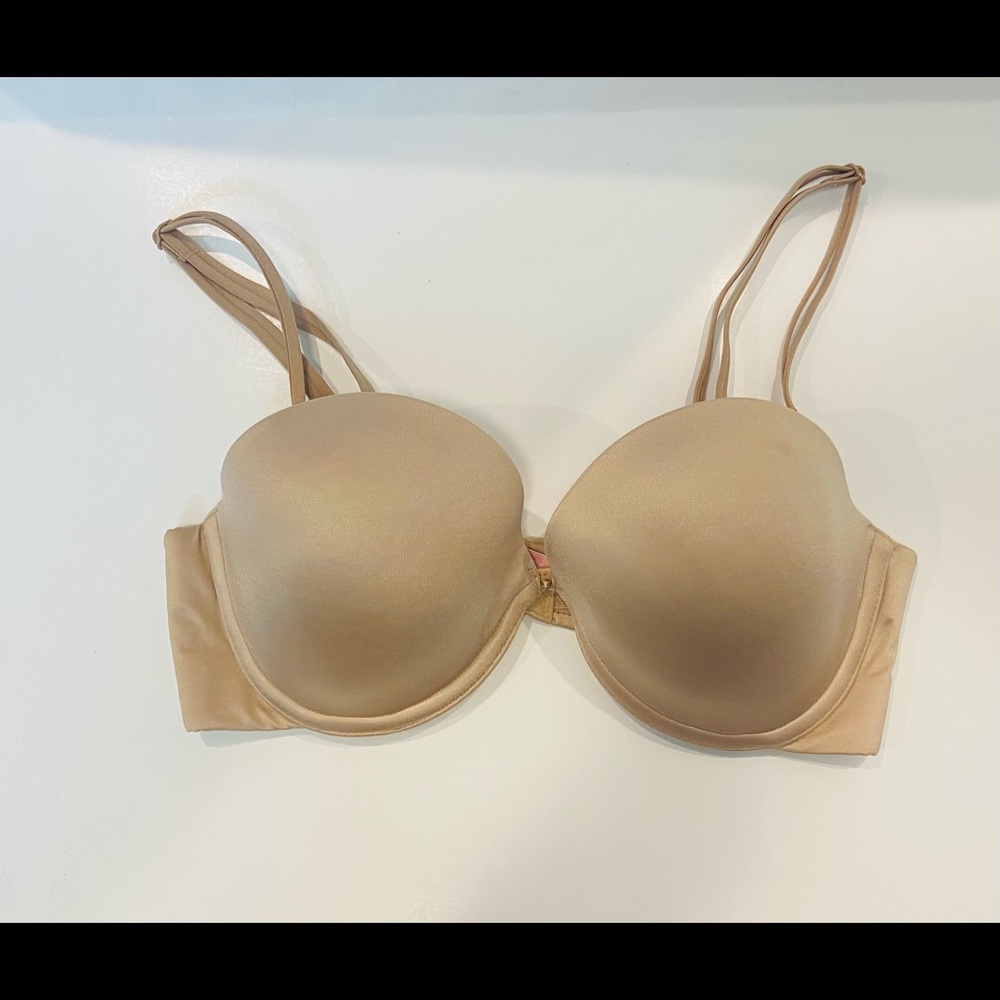 Victoria’s Secret Very Sexy Padded Push-up Bra- 34C- Removable Straps-Nude Beige